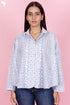 Cambric Cotton Top In Floral Print